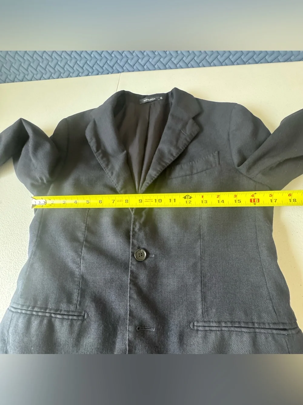 Suitsupply Size 36 Wool Navy  Blue Tailored Fit Super 130S HavanaSuit Jacket